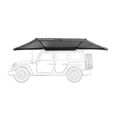 Auto Seitenmarkise 180° LEAF 2,0 m grau 7