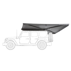Auto Seitenmarkise 270° LEAF 2,5 m grau 1
