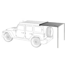 Heck Automarkise 1,6 m von Vickywood grau 1