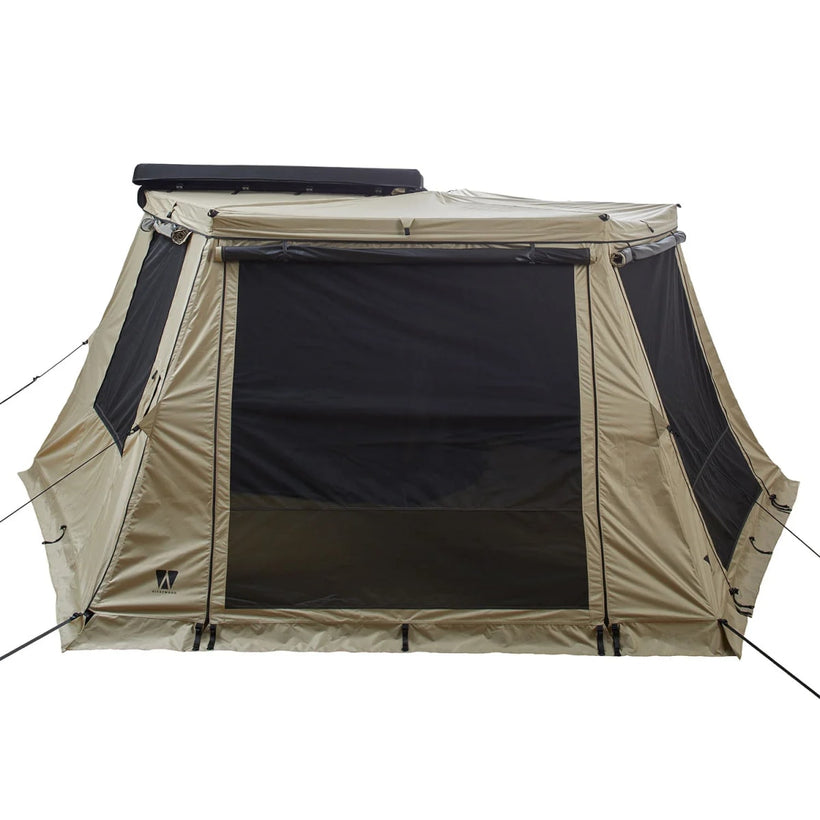 Zeltraum zu Seitenmarkise 270° LIGHT LEAF 2,0 m von Vickywood sand
